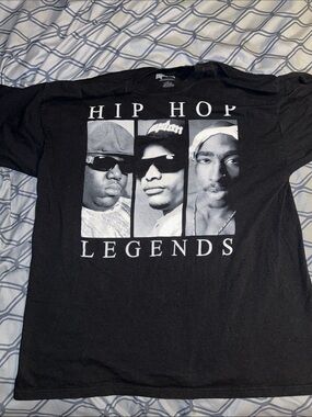 Hip Hop Legends Graphic Tee - Black